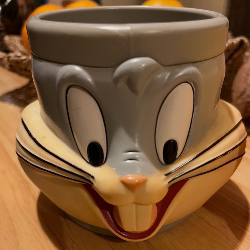Warner Bros. Gray and Cream Character Mug